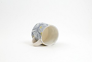Porcelain Monoprint Cup Grey